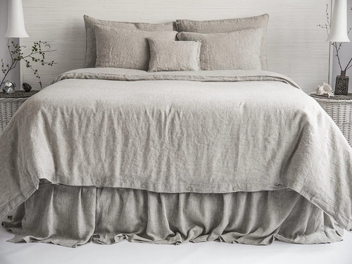 Linen Duvet Cover Stone Washed Super Soft Shabby Chic Natural Organic 100% Stonewashed Antibacterial Protective Flax King Queen Full