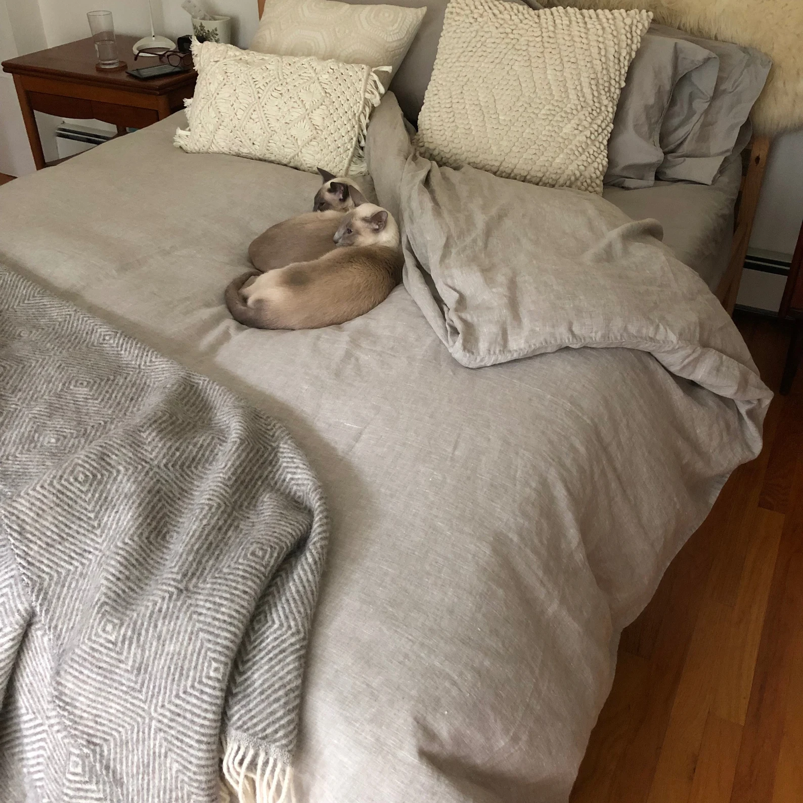 Linen Duvet Cover Stone Washed Super Soft Natural Organic 100% Stonewashed European Flax King Queen or 3pc Set